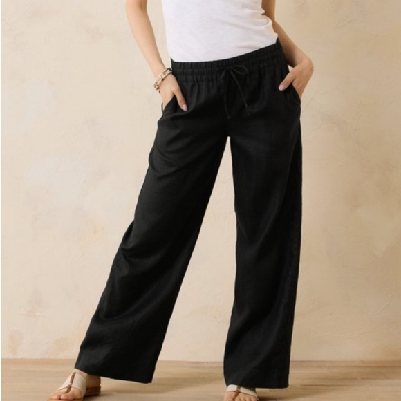 TOMMY BAHAMA TWO PALMS 100% LINEN WIDE LEG PANTS. SIZE 10. - Picture 1 of 10